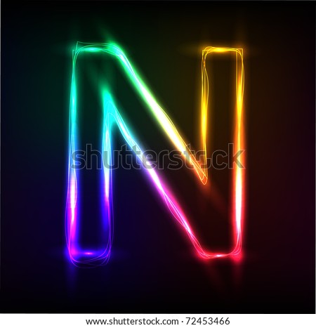 letter vector neon 72453448 Stock Letter L Neon Vector Alphabet Vector