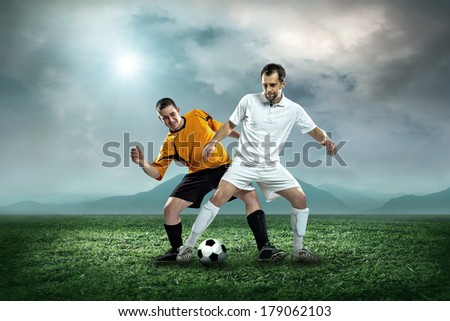 Image Soccer Player Doing Flying Kick Stock Photo 52905796 - Shutterstock