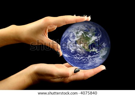 Man Holding Glowing Earth Globe His Stock Photo 61187866 - Shutterstock