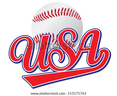 Download Allamerican Baseball Vector Lettering Stock Vector ...