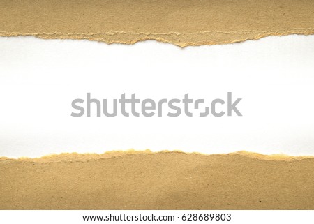 Tear Paper Texture Brown Paper Sheet Stock Photo 195599147 - Shutterstock