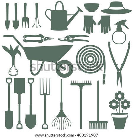 Gardening Related Icons 2 Stock Vector 144523163 - Shutterstock