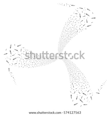 Threedimensional Dna Molecule Consist Randomly Moving Stock Vector