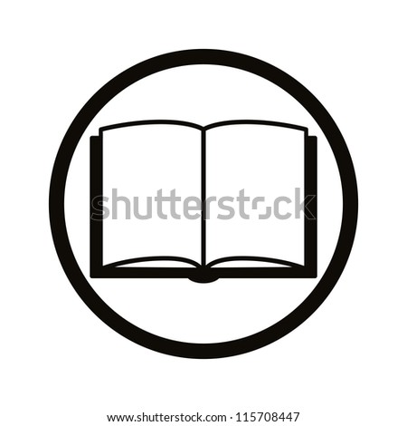 Open Book Symbol Stock Vector 1449854 - Shutterstock