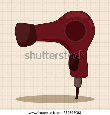 hair products theme hair dryer stock illustration hair products theme hair dryer stock illustration
