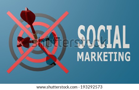 Dart Board Blue Social Marketing Vector Gemstone Guardian Birthstone Stock