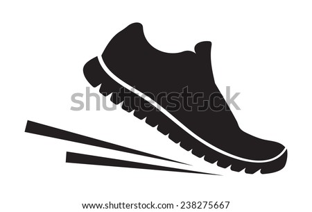 running shoes vector