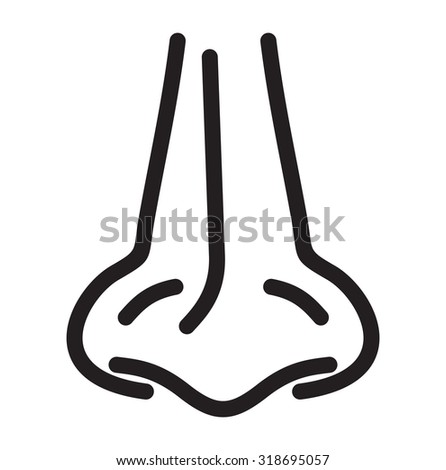 Nose Vector Illustration Stock Vector 87920458 - Shutterstock