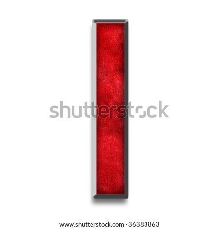 Capital Letter M Red Texture Metallic Stock Illustration 36383878 ...