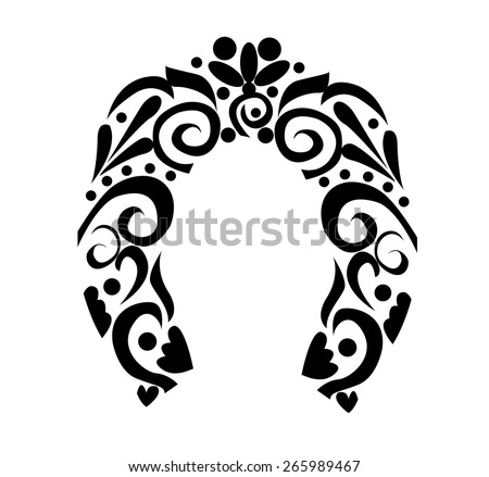 Floral Initial Capital Letter B Stock Vector 130912874 - Shutterstock