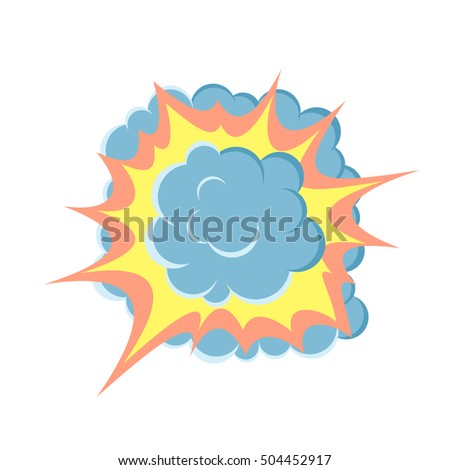 Cartoon Vector Bomb Explosion Smoke Cartoon Stock Vector 548092069 ...