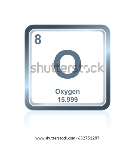 Oxygen O Element Periodic Table Oxygen Stock Vector 511772053 ...