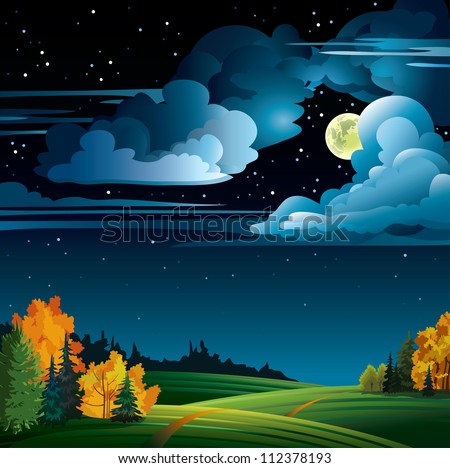 Starry Sky In Autumn English Patch