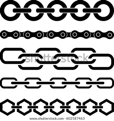 Seamless Chain Vector Stock Vector 93047728 - Shutterstock