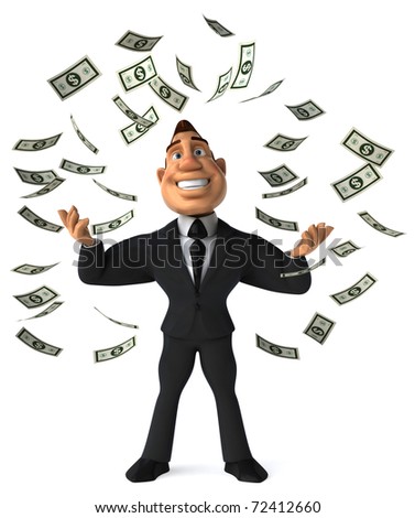 Rich Happy Young Businessman Formalwear Throwing Stock Photo 152105888 ...