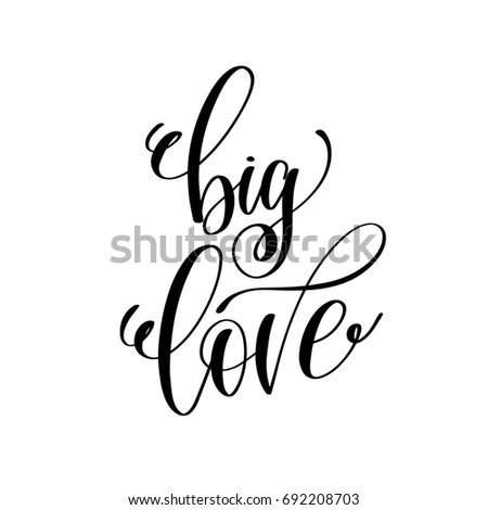 love calligraphy big Victory Tiny Hand Every Vector Card Celebrate Stock