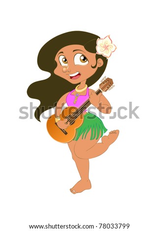 Little Girl Making Silly Face Stock Illustration 97764731 - Shutterstock