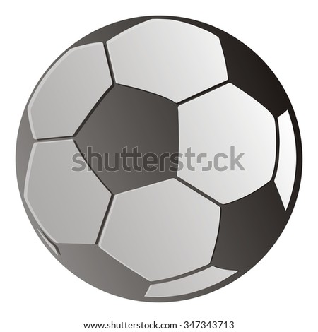 Classic Black White Soccer Ball Stock Vector 113940958 - Shutterstock