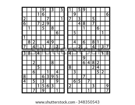 sudoku hard level stock vector 137817584 shutterstock