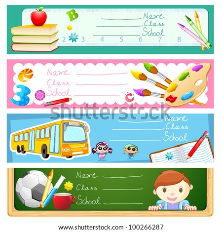 Illustration Education Object On Back School Stock Vector 101122507 ...