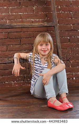 Cute Little Girl Bending Down On Stock Photo 31652092 - Shutterstock