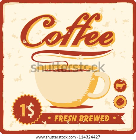 Vintage Coffee Cup Vector Vintage Coffee Cup Vector