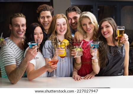 Portrait Smiling People Interacting Each Other Stock Photo 7615489 ...