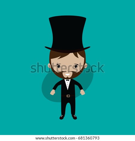 Vector Illustration Little Baby Little Mans Stock Vector 750069109 