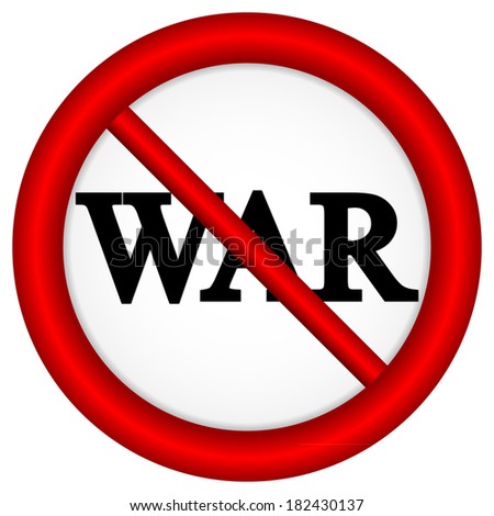 No War Sign Stock Illustration 73629817 - Shutterstock