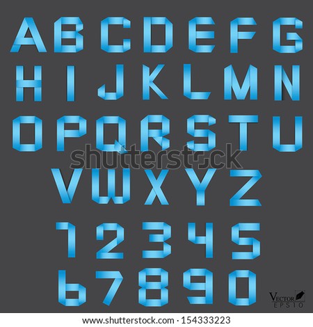 Tech Font Vector Alphabet Digital Hitech Stock Vector ...