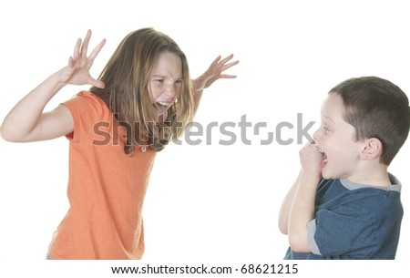 Young Girl Missing Front Teeth Yelling Stock Photo 16024210 - Shutterstock