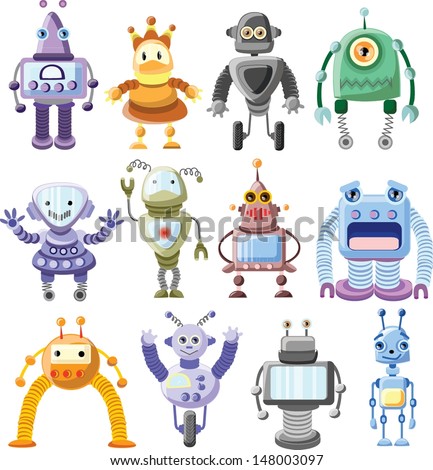 Team Robots Stock Vector 18875755 - Shutterstock