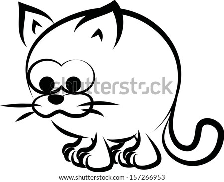 Cat Glyph Icon Halloween Scary Animal Stock Vector ...