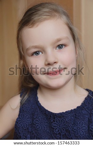Portrait Pretty Little 5 Year Old Stock Photo 57700978 - Shutterstock