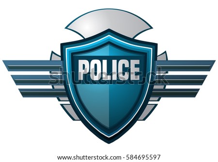 police badge oval vector On Vector Police Illustration Stock Shield Vector Isolated