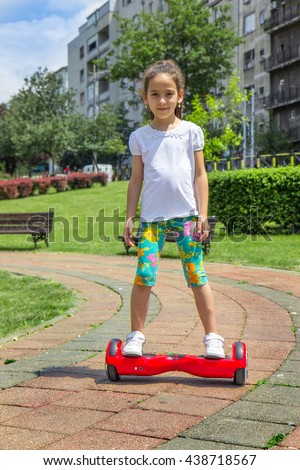 Girls On Hoverboard  Stock Photo 438718522 Shutterstock