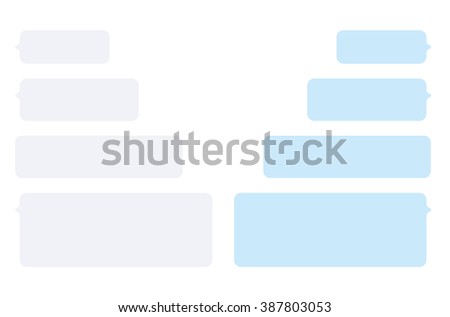 Vector Phone Chat Bubbles Sms Messages Stock Vector 116785771 ...