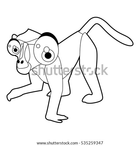 Coloring Cute Cartoon Animals Collection Cool Stock Vector Funny Illustration