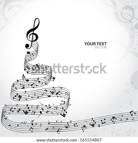 Floral Background Music Notes Stock Vector 78173848 - Shutterstock