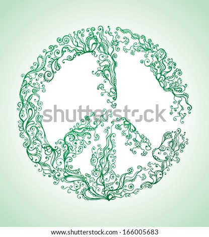  Peace Sign Beautiful Symbol Peace Stock Vector 113280793 - Shutterstock