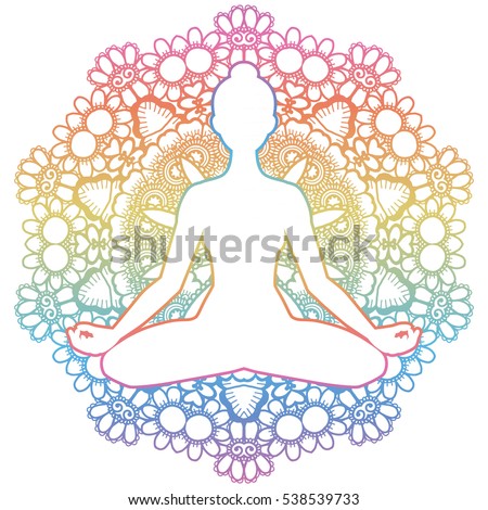 Download Yoga Meditation 7 Chakras Illustration Stock Vector ...