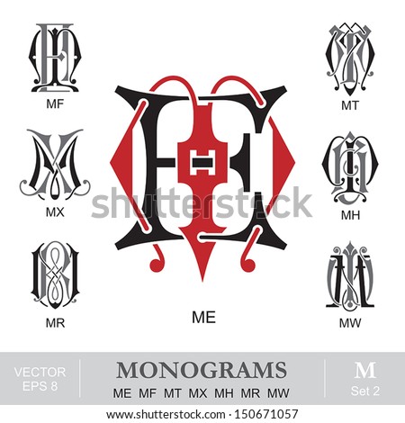 Monogram Stock Photos, Images, & Pictures | Shutterstock