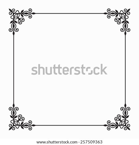 Corners Borders Page Decorations Very Easy Stock Vector 24606079 ...