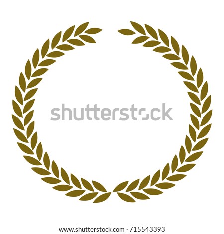 Download Laurel Wreath Icon Stock Vector 422599600 - Shutterstock