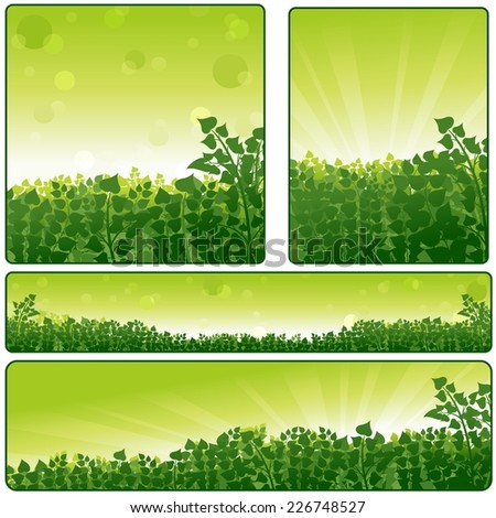 Vector Summer Landscape Background Stock Vector 77743180 