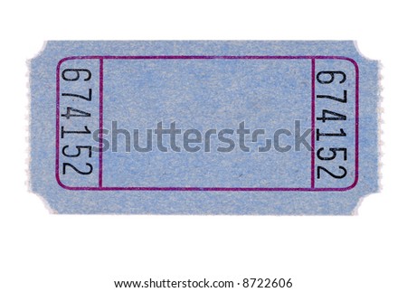 Admit One Blank Movie Ticket Isolated Stock Illustration 48842173 ...