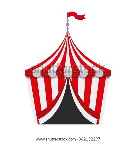 Three Ring Circus Tent Sign Advertising Stock Vector 56041813 ...