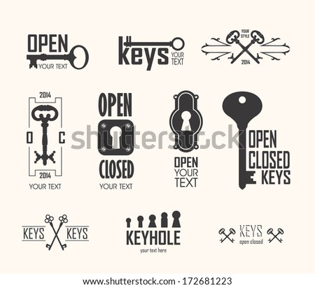 Vintage Keys Stock Vector 105250589 - Shutterstock