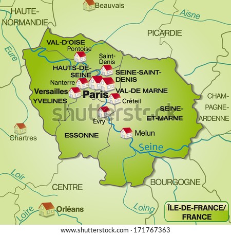 Paris map Stock Photos, Images, & Pictures | Shutterstock