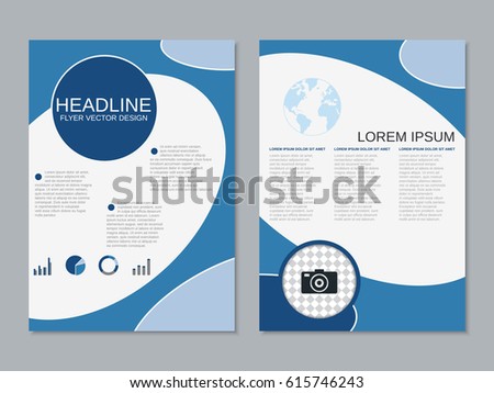 Vector Brochure Flyer Design Layout Template Stock Vector 376279033 ...